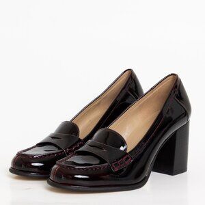 Women's Black Patent Leather Loafers